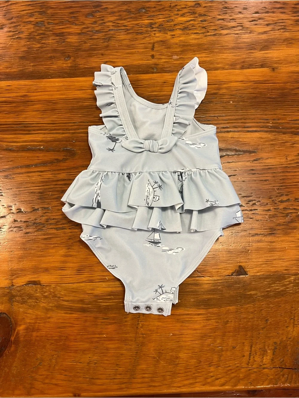 Carter's, Baby Girl Swimsuit with Ruffles, Size 9 months